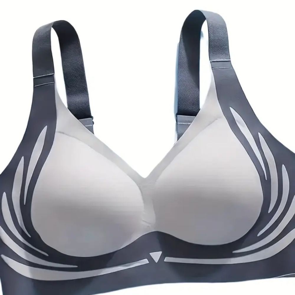 Gray Wireless Comfort Bra